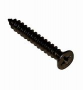 Black #8 x 1/2" Philips Flat Head Sheet Metal Screw