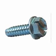 Zinc #4 x 1/2" Slotted Hex Washer Head Type-B Sheet Metal Screw