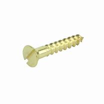 Brass #6 x 1-1/4" Slotted Flat Head Wood Screw