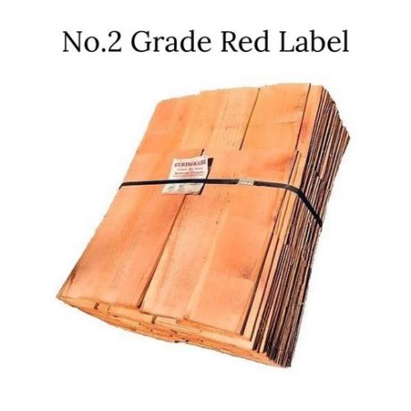 #2 Cedar Shingles Non-Fire Rated - 25SF Bundle 