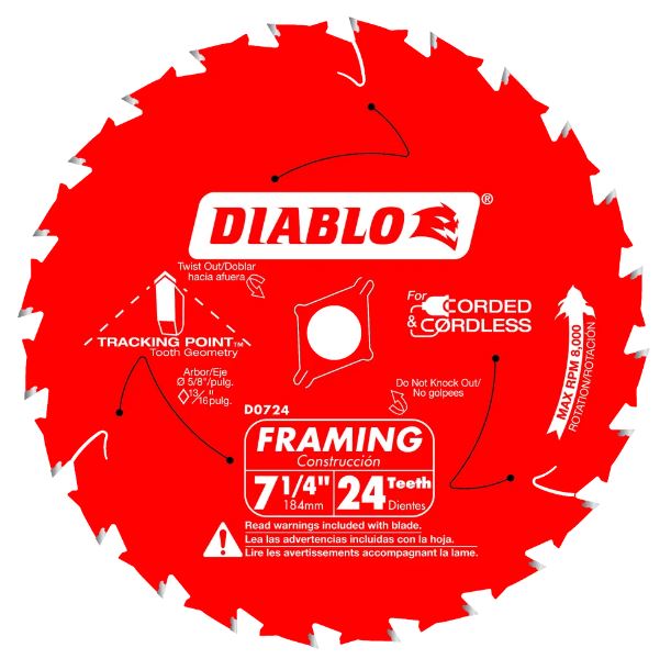 DIABLO 7-1/4" FRAMING SAW BLADE